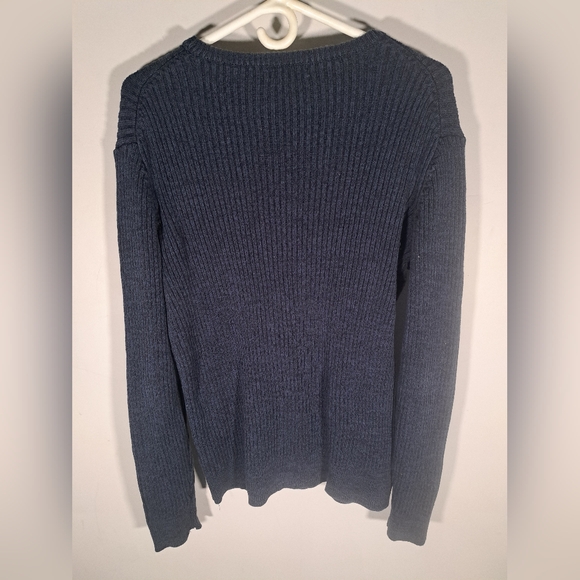 Refectory London Navy Blue Knit Sweater Large - Picture 4 of 5
